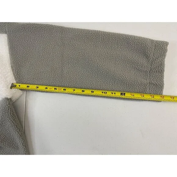 Columbia NWT Women's Long Sleeve Cropped Fleece Pullover, XL, Gray/White - Picture 16 of 16